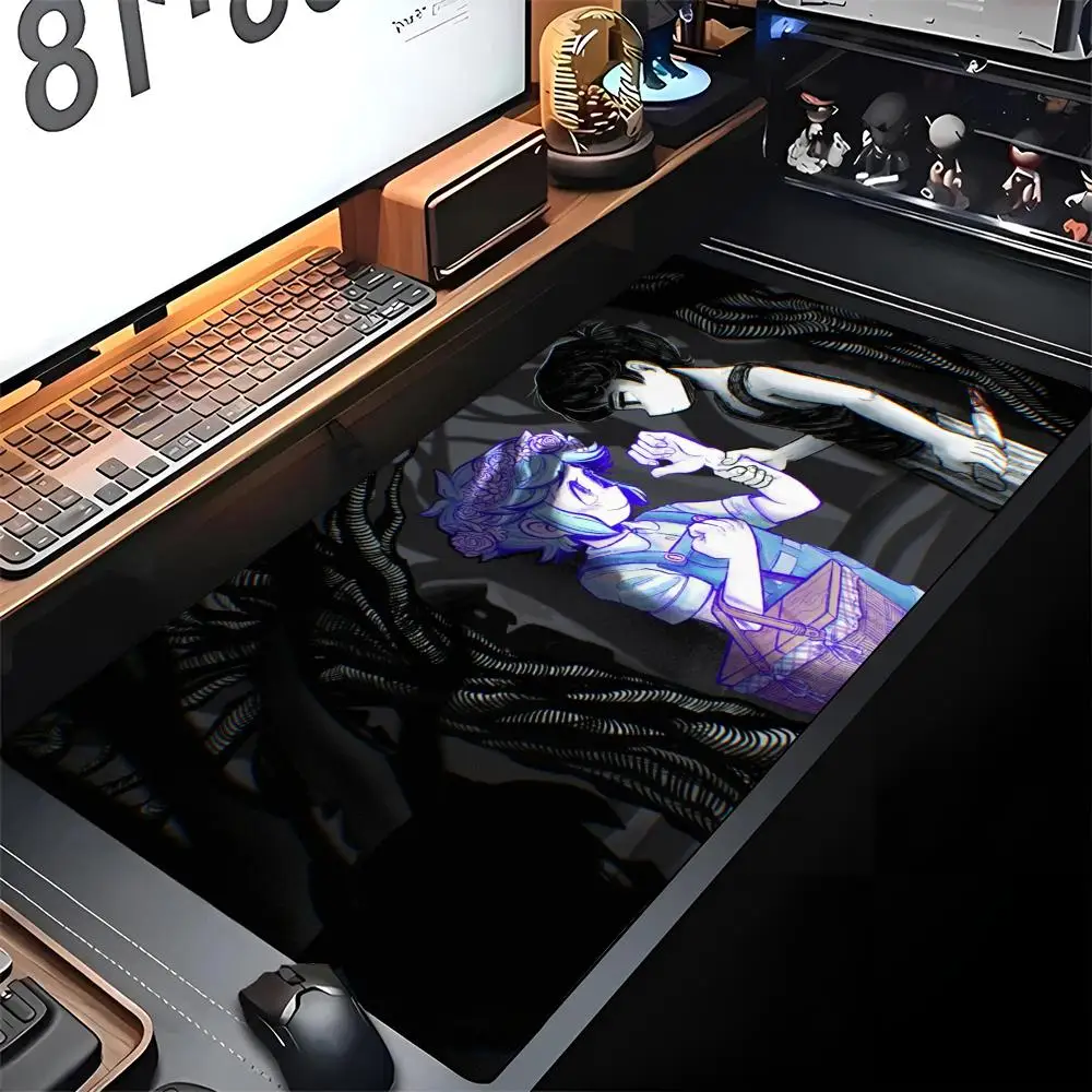 

Omori Art Mouse Pad Edge Big Gaming Locking Computer Gamer Large Rubber Art Mousepad Laptop Retail Desk Mat