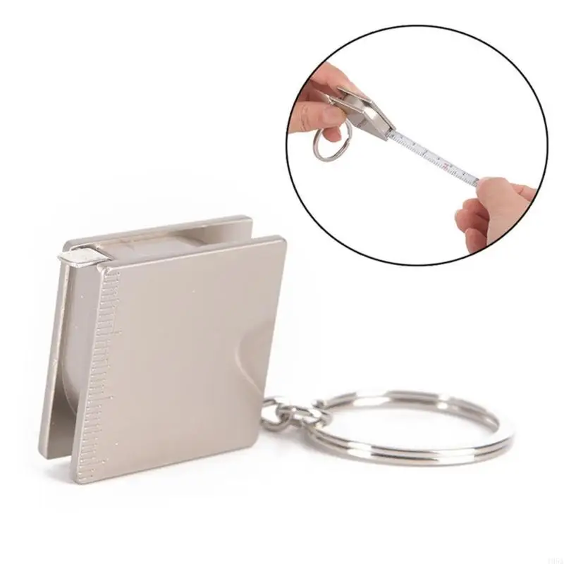 Portable Tape Measure Measurement Tape Flexible Steel Blade And Keychain Pull Ruler For Accurate Measurements