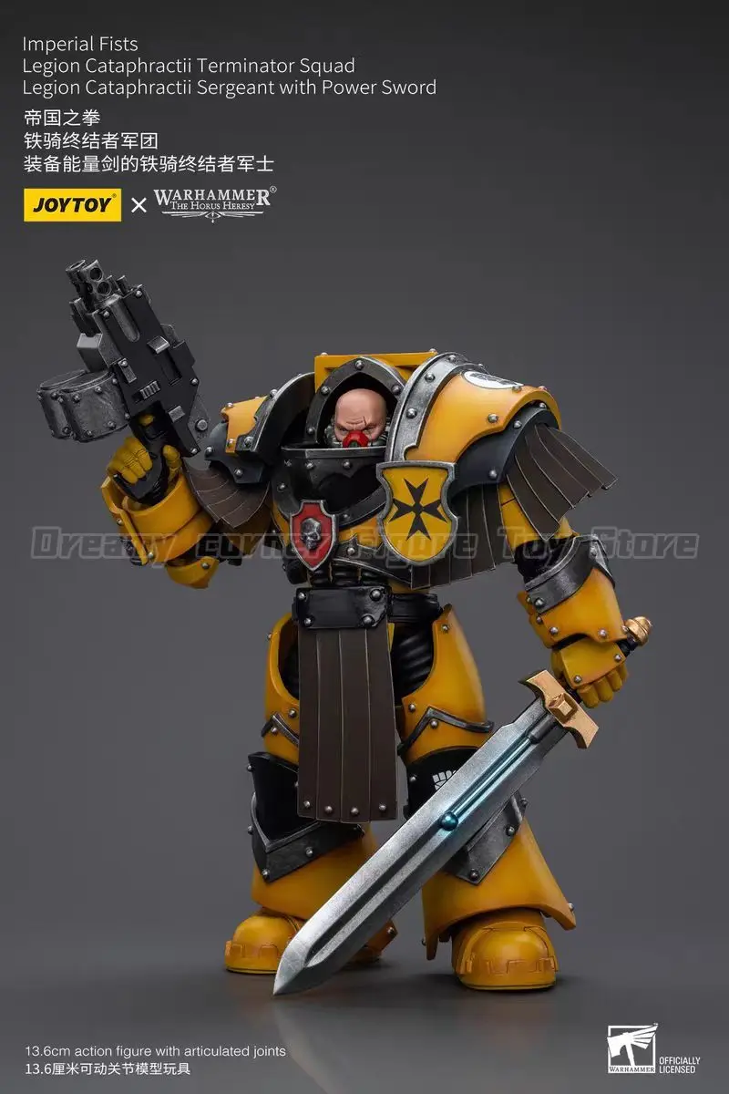

【24 Hours Delivery】JOYTOY Warhammer 40K Imperial FistsLegion Cataphractii Terminator Squad 1/18 Anime Figure