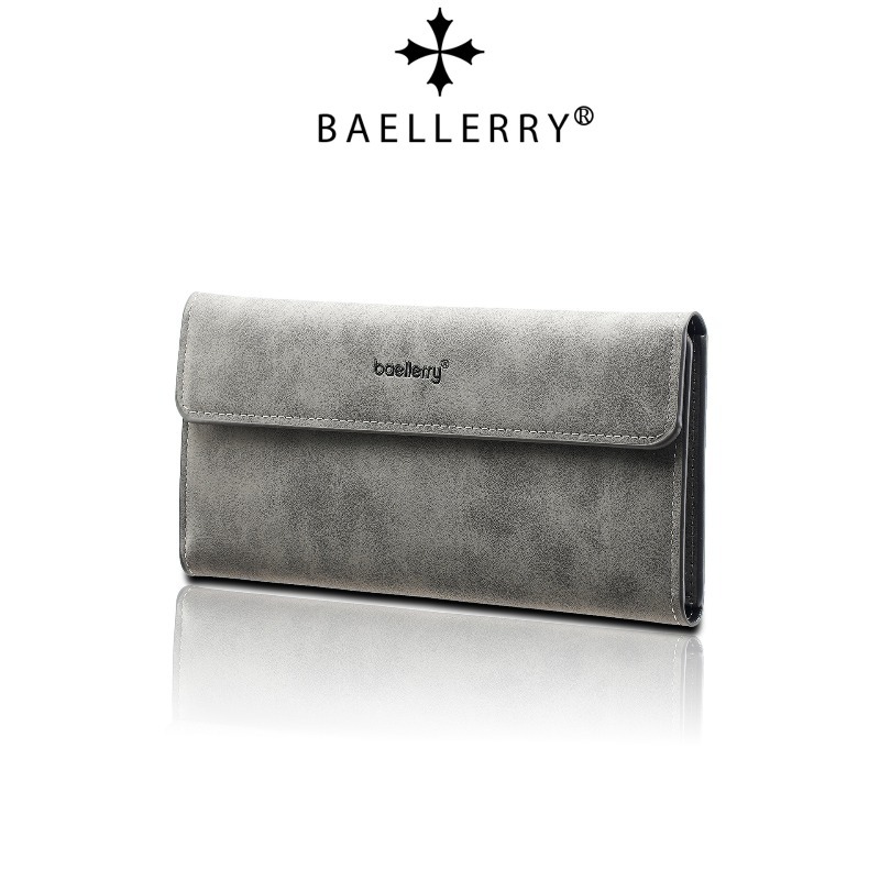  Baellerry Men's Fashion Wallets Card Holder Frosted Hasp Male Coin Wallet Simple PU Card Clips Money Clips for Man 