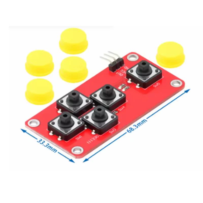 AD Keyboard Simulate Five Key Module Button for Arduino Sensor Expansion Board