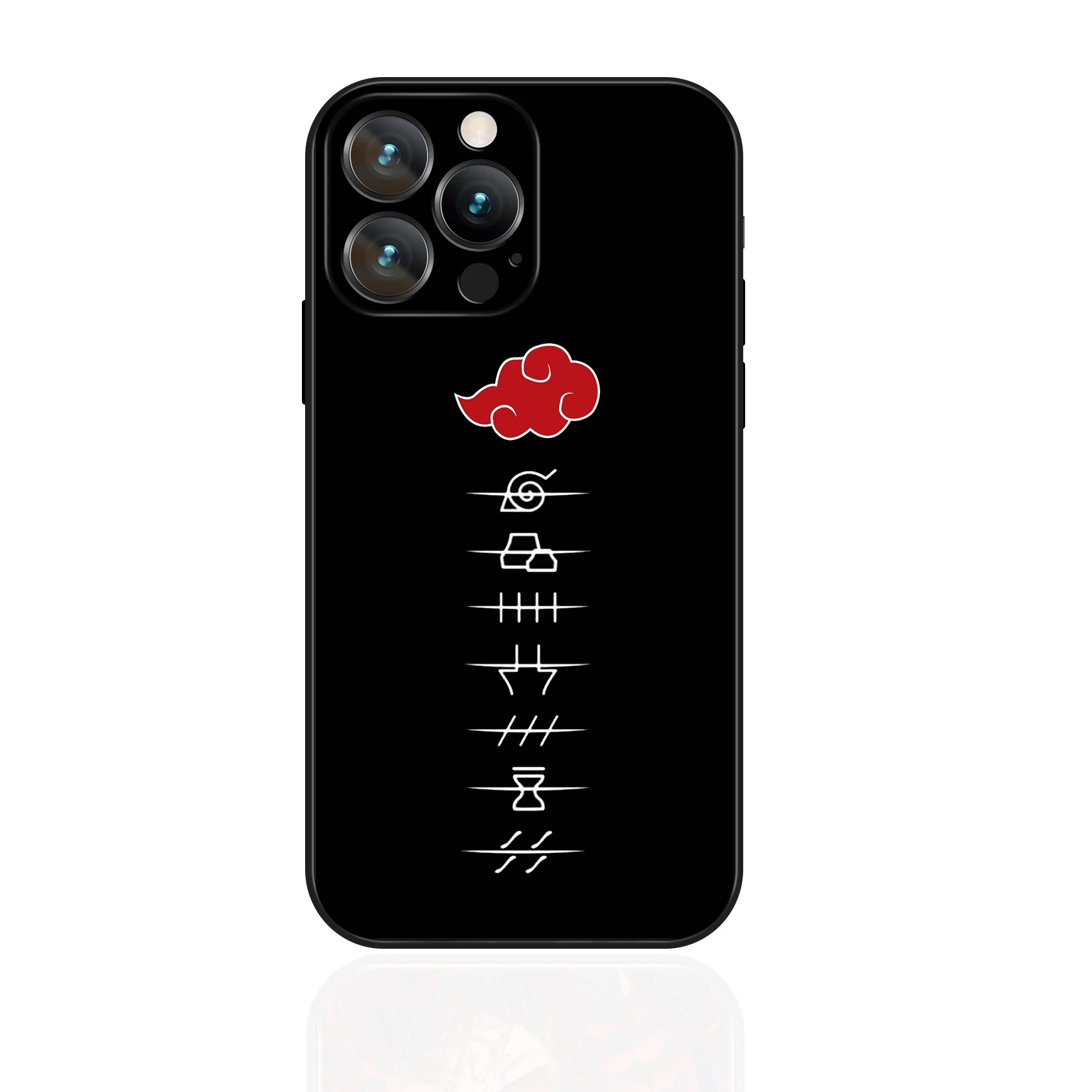 MINISO Phone Case for iPhone 16 Pro Max Akatsuki iTACHI Anime Soft Silicon Cover for iPhone 16 15 14 13 12 11 Pro Max Plus