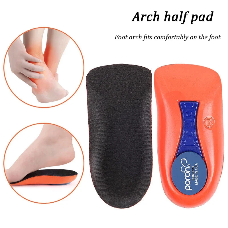 New Running Arch Support Plantar Fascitis Half Insole Orthopedic Insoles Man and Woman for Sneakers Insert ＆ Insoles Accessories