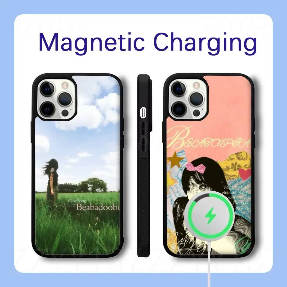 B-Beabadoobee Glue Song Phone Case For iPhone 18,17,16,15,14,13,12,Pro,Max,Plus Magnetic Wireless Charge Cover