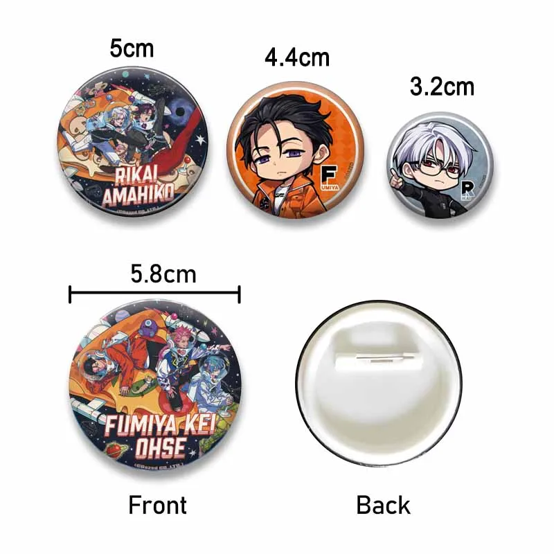 Cartoon Music Band Charisma House Enamel Pins Game Coin Badge Virtual Singer Iori Motohashi Brooch Backpack Jewelry Accessories
