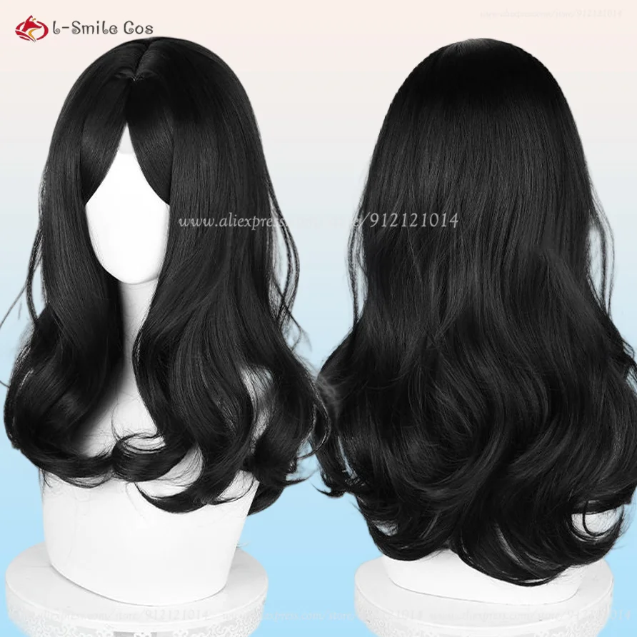 

Pieck Finger Cosplay Black Curly 60cm Long Wigs For Men Women Pieck Cosplay Anime Wig Heat Resistant Synthetic Hair Halloween