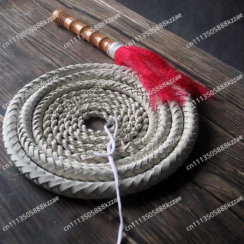 Martial Arts Leather Whip 1/1.5/2M Shepherd Whip Outdoor Fitness Tools Adult Physical Exercise Whip Horse Riding Toys