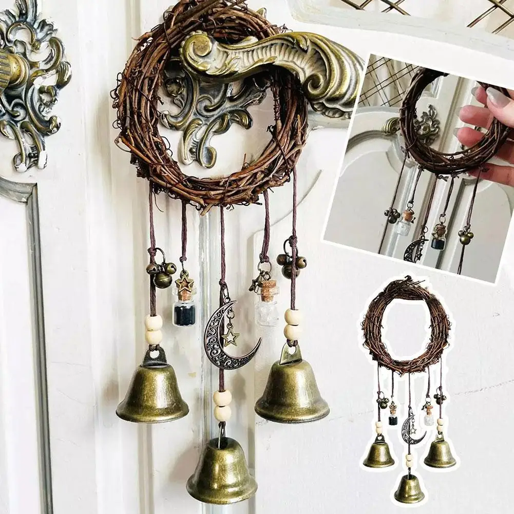 

NEW Witch Bells Witchcraft Decor Gifts Magic Pagan Witches Altar Wall Home High-end Decorative Room HOLY Door Knob Supplies R5O1