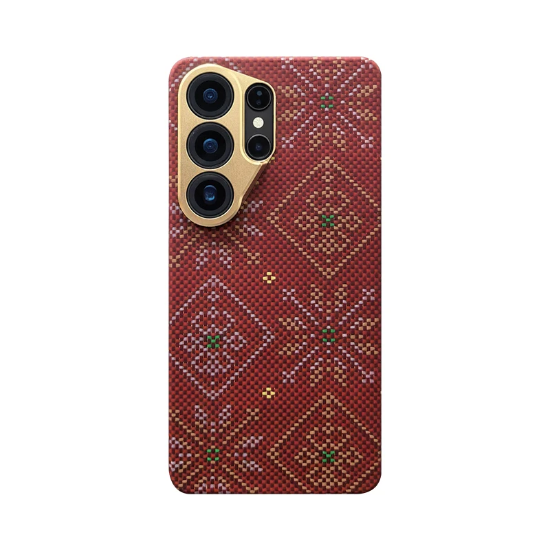 

QWS For Samsung S25 Ultra / S26 Ultra Aramid Fiber Phone Case Lightweight Slim Fashion Protective Cover