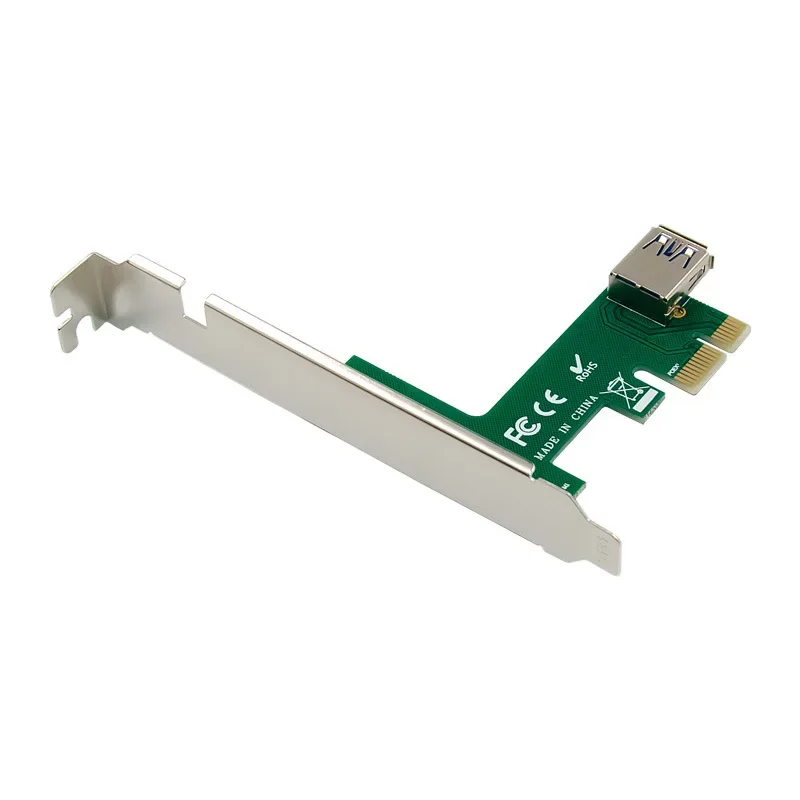 PCIE X1 To PCI Adapter Expansion Card Dual PCI Slot Conversion Card Plug and Play Free Drive with USB 3.0 15Pin SATA Cable