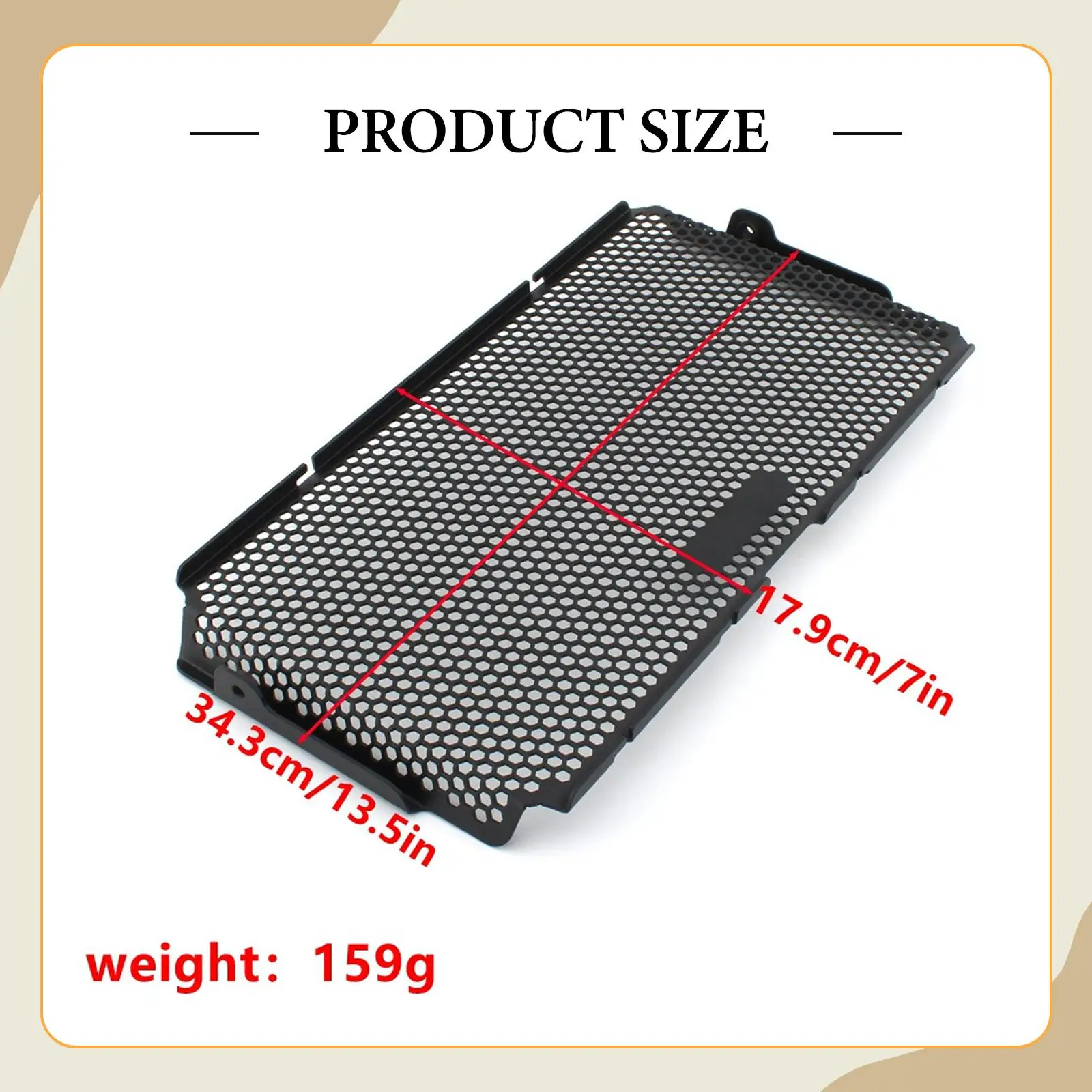 Image of Motorrad-Kühlergrill-Zubehör Aluminiumlegierungsschutz Schwarze Rechteckige Abdeckung für Yamaha MT-07 2025 Passend