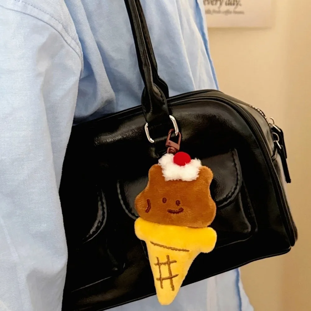 Pendentif poupée en peluche de dessin animé, poupée de Dessert Kawaii, porte-clés, décoration de sac à dos, cœur de fille