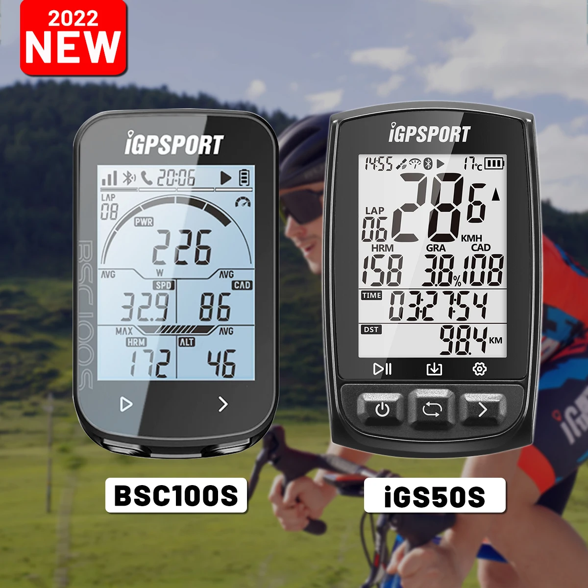 iGPSPORT ANT+ IGS50S BSC100S BSC 100S Cycling Computer Ble Heart Rate Monitor Bike GPS Waterproof Stopwatch Speedometer