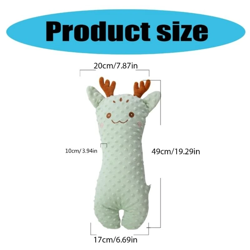 وسادة نوم جانبية J15U، دمية مريحة جميلة، لعبة مهدئة للنوم المريح