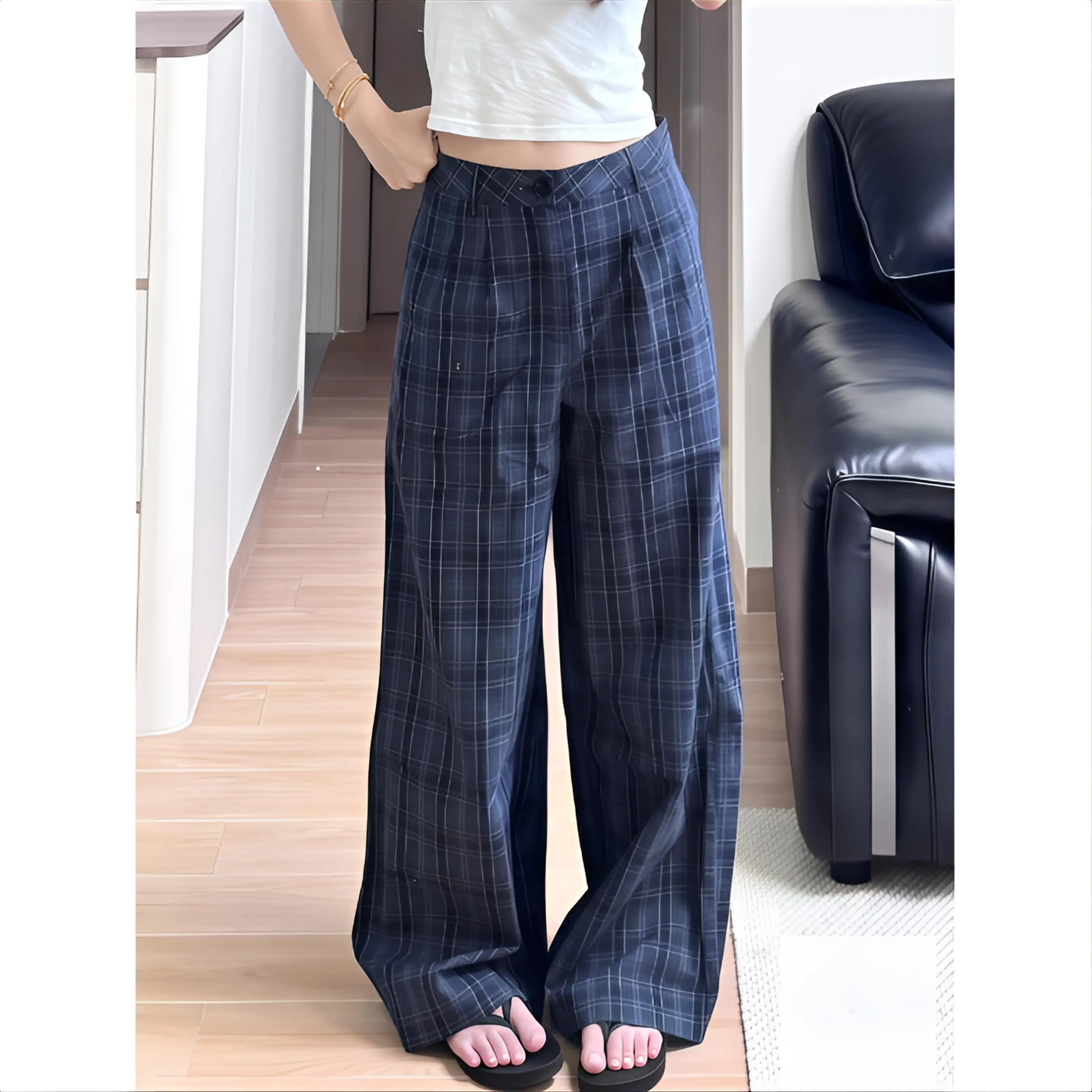 

Женские брюки с цветочным принтом в стиле Harajuku Kawaii, летние, легкие, белые, с яркими цветочными узорами, модные, унисекс