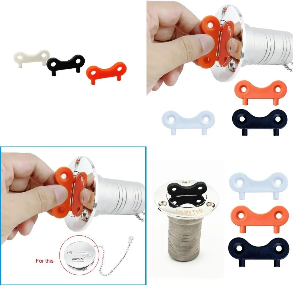 

02de Universal Boat Yacht Water Toump Tail Tankdeck Filler Keys Клавиши Нейлон запасной для KE