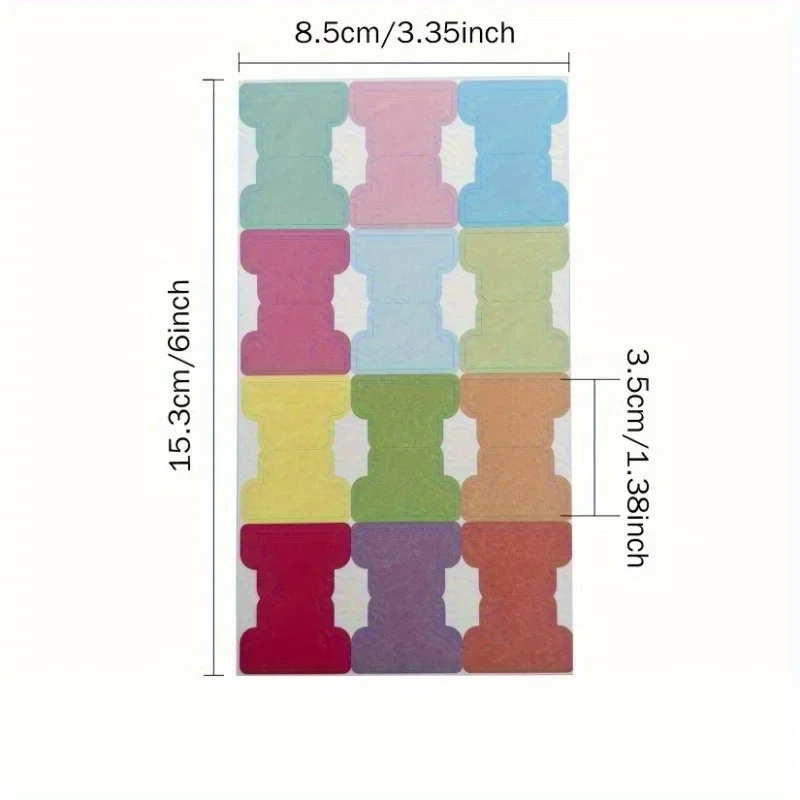 Schede indice adesive colorate: segnalibri di pagina bifacciali scrivibili, adesivi per pianificatori, etichette e classificanti per annotazioni di libri