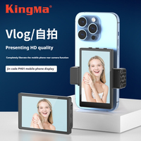 KINGMA PH01 Smartphone Vlog Selfie Monitor Screen Magnetic Using Phone Rear Camera For Selfie Vlog Live Stream For Android
