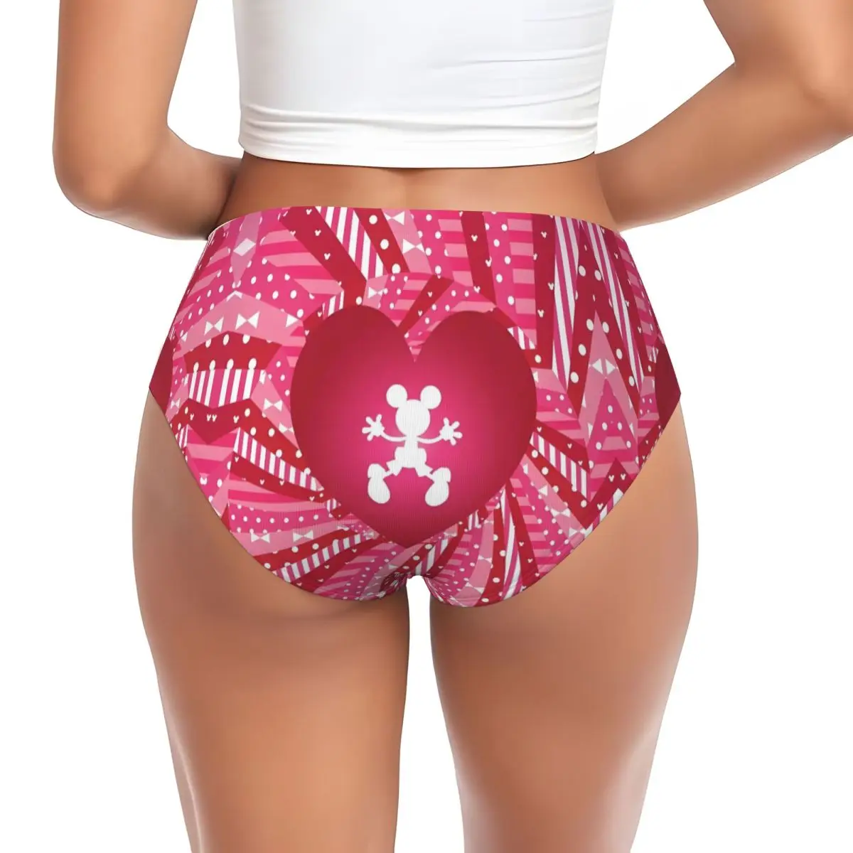Intimo anime elasticizzato da donna con mutandine brevi personalizzate del film cartoon di Topolino Minnie