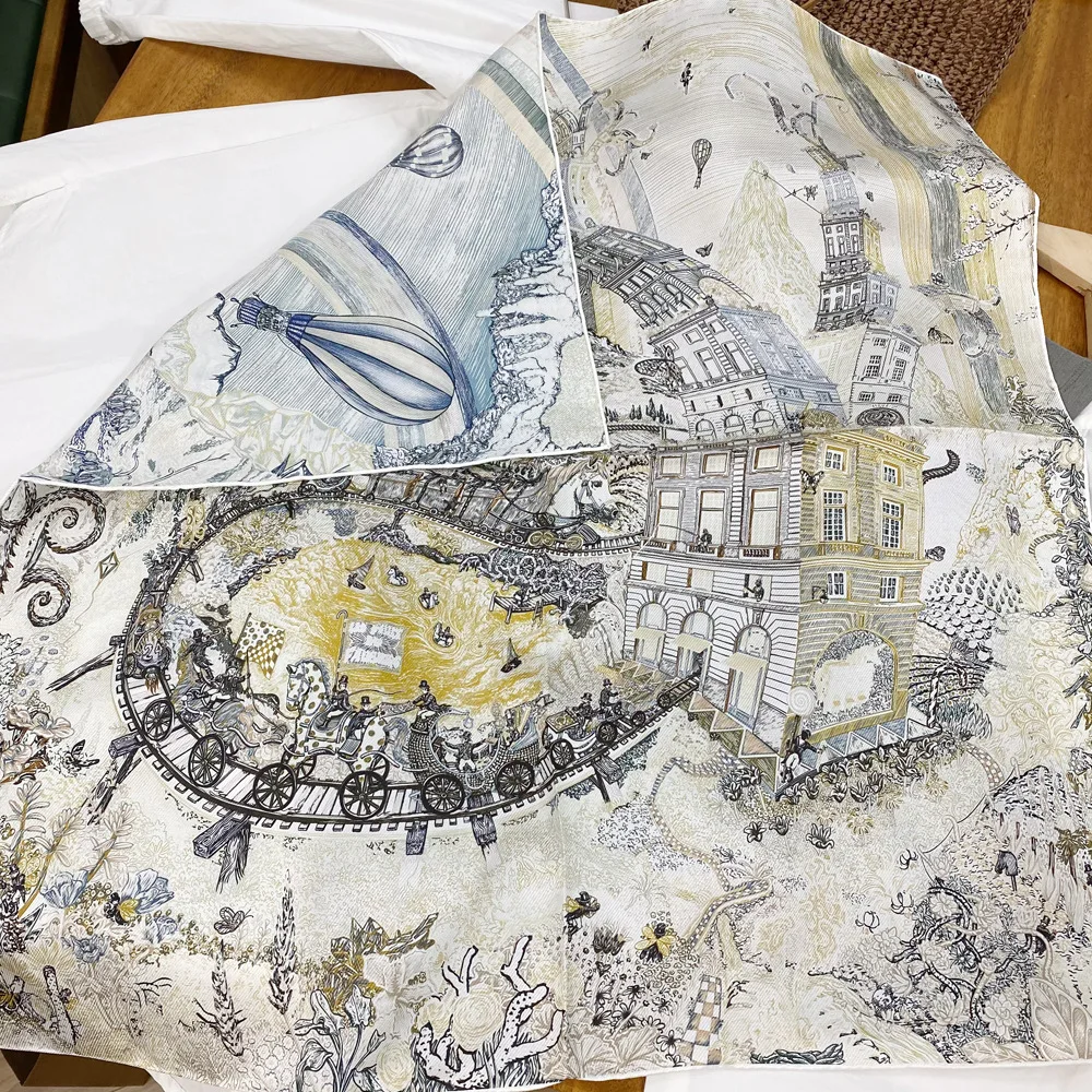 

Double Face Silk Scarf 65CM Luxury Designers Women Shawls Scarves Handkerchief Mother Lover Gift 65CM Neck Bandanas