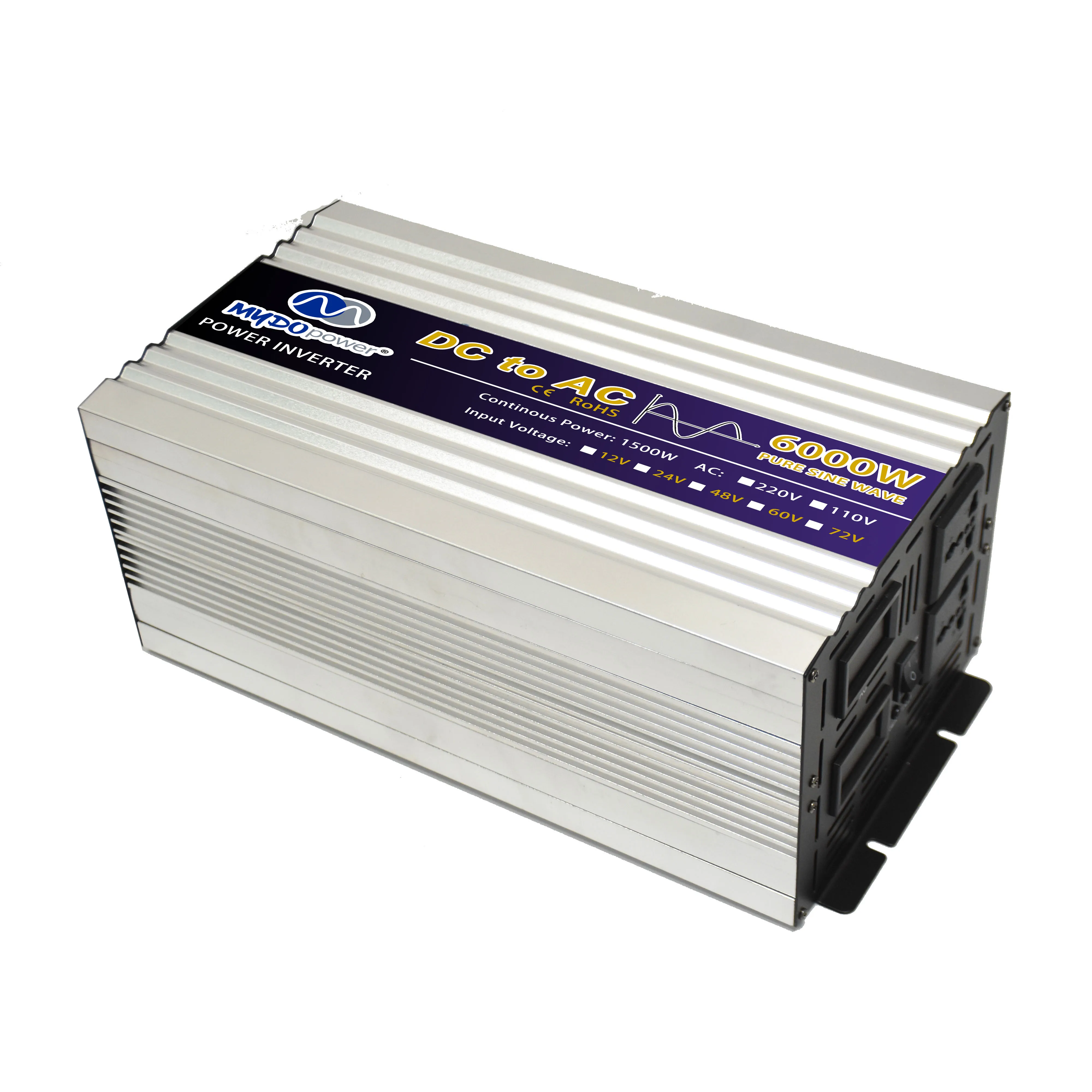 Dc To Ac Power Inverter Price 6000W Power Inverter 12v 24v To 110v 220v Wholesale Manufacturer Pure Sine Wave Power Inverter