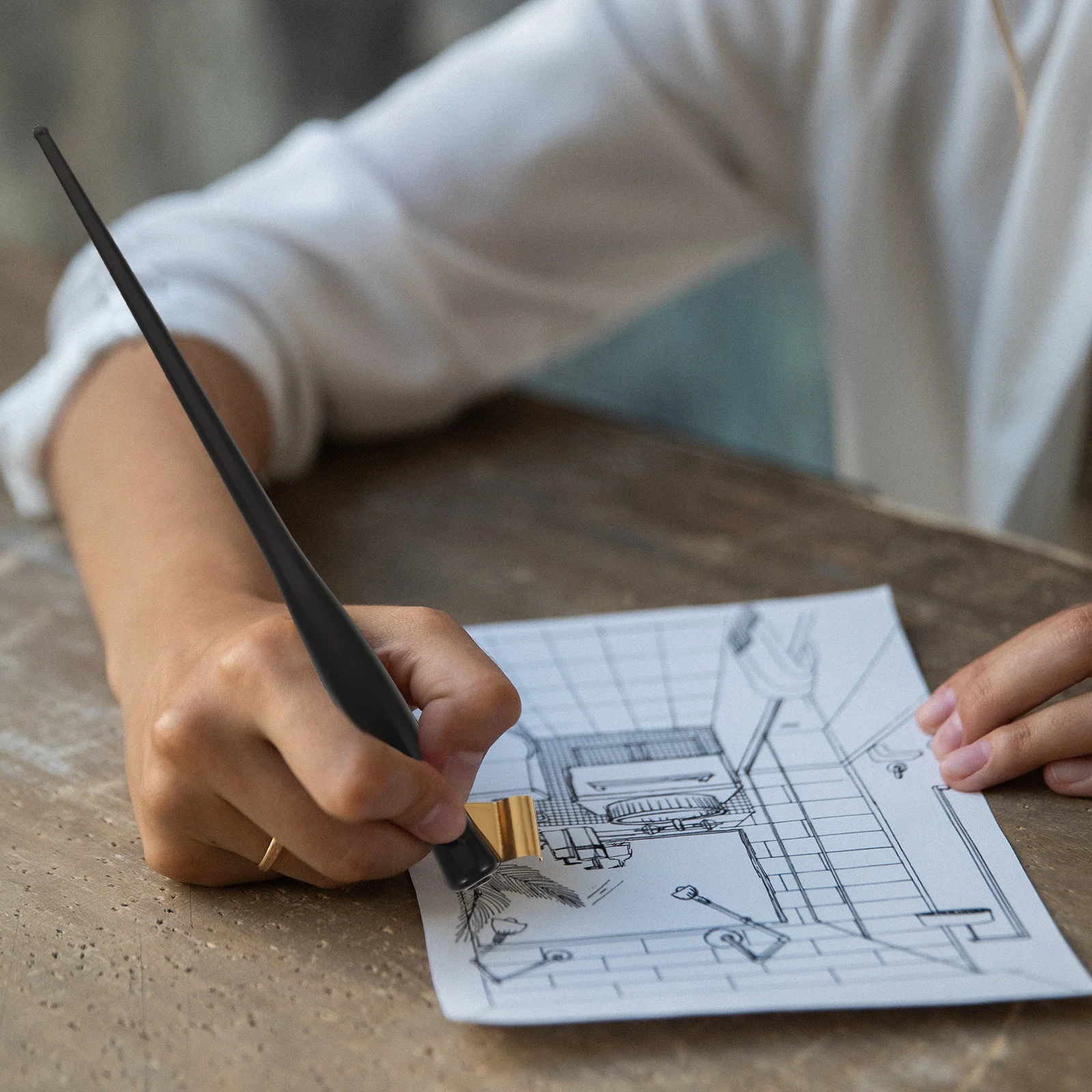 

2 шт., держатели для наконечников для ручек, смоляные косые держатели для ручек для каллиграфии, офисные школьные принадлежности, канцелярские принадлежности для письма, рисования, каллиграфии