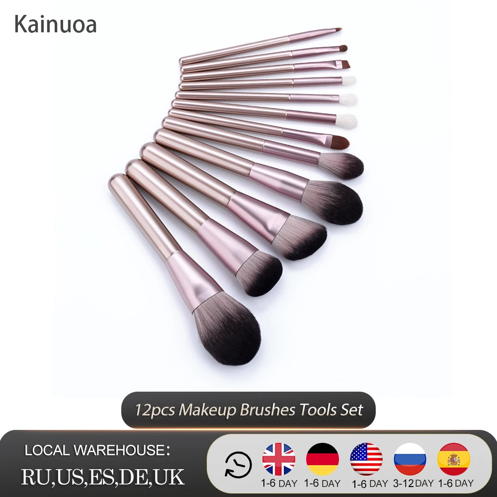 

12pcs Makeup Brushes Set Make Up Concealer Blush Cosmetic Powder Brush Eyeshadow Highlighter Foundation Brushes Beauty Tool