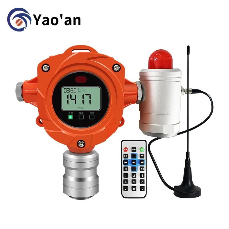 Combustible Gas Fixed Gas Detector With Alarm Lamp