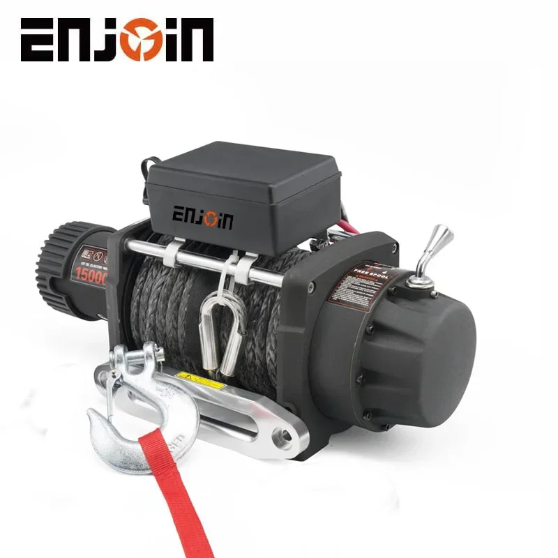 ENJOIN Portable Synthetic Waterproof Electric Winch