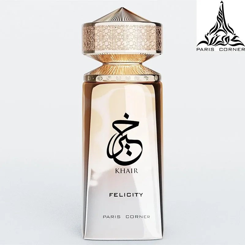 

Paris Corner | Khair Felicity Perfume - 3.4 fl oz | Sparkling, Joyful Unisex Perfume with Champagne, Cassis, Rose, Vanilla, Musk