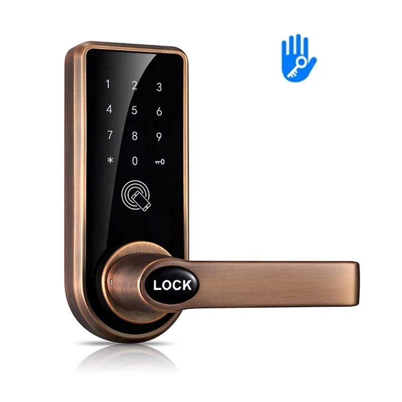 Smart Handle Lock per legno Steel Door IC 13.56MHZ RFID Lock TTLOCK BLUE-TOOTH APP Cerradura Inteligente maniglia Lock