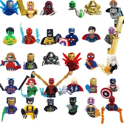 20/24/30PCS Marvel Legendary Block Anime Figures Series Spider Man Venom Action Figure Assembly Block Children's Toys