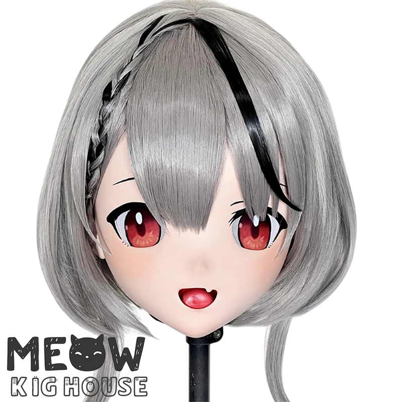 

(MEO526) Маска кигуруми ручной работы с полной головой, запираемая, для мужчин и женщин, японский мультфильм, аниме, игровой персонаж, маска кигуруми