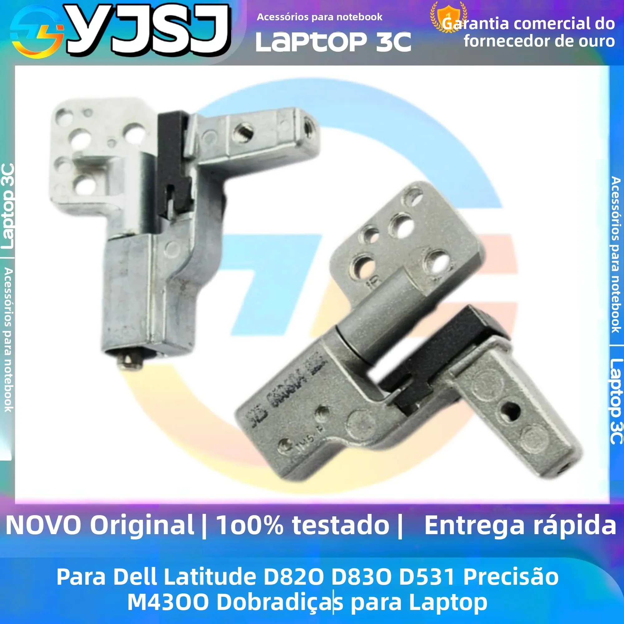 Novo original portátil notebook dobradiças para dell latitude d820 d830 d531 precisão m4300 tela lcd dobradiça eixo lcd