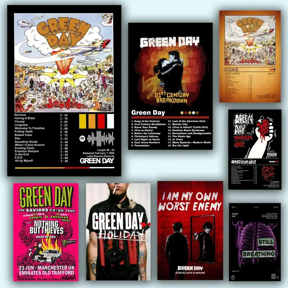 

Pop Wall Art G-GreeSn D-Day Music Rock Band Poster HD Waterproof PVC Wall Art - Aesthetic Removable For Office Home Bedroom