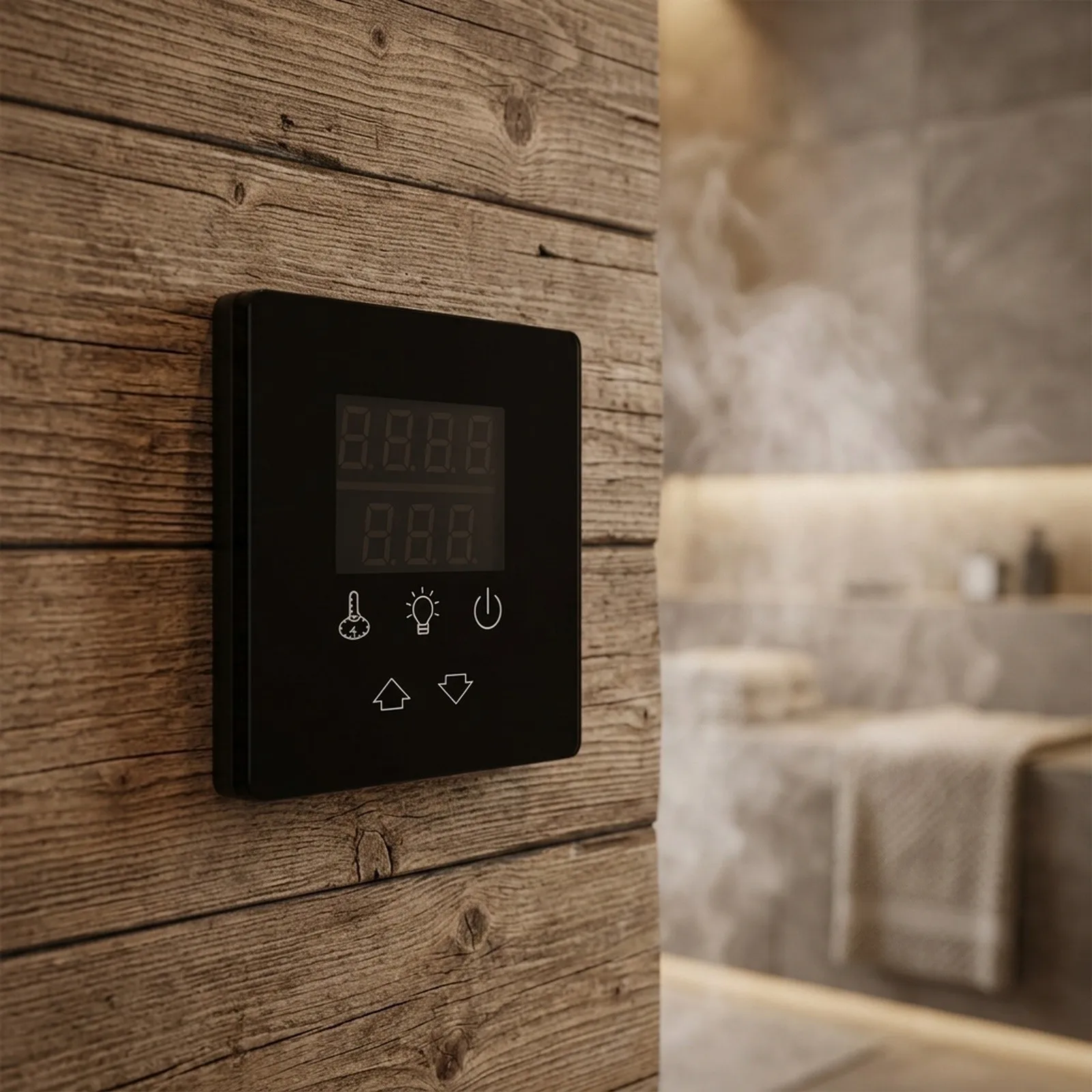 Multi Functional Sauna Temperature Controller AT86 with Touch Screen Panel for Precise Heater and Lighting Management