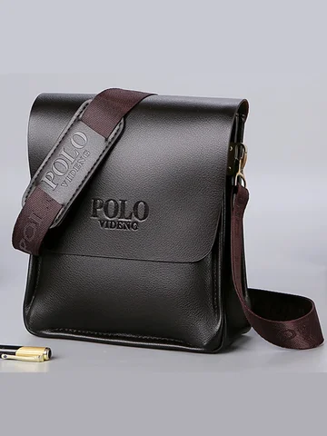 The leisure business single shoulder bag Polo vertical bag man trend inclined shoulder bag