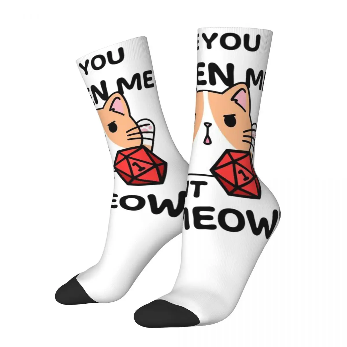 

Dungeon Meowster 2 DnD Game Fabric Unisex Winter Socks Running Fun printing Socks Street Style Crazy Sock