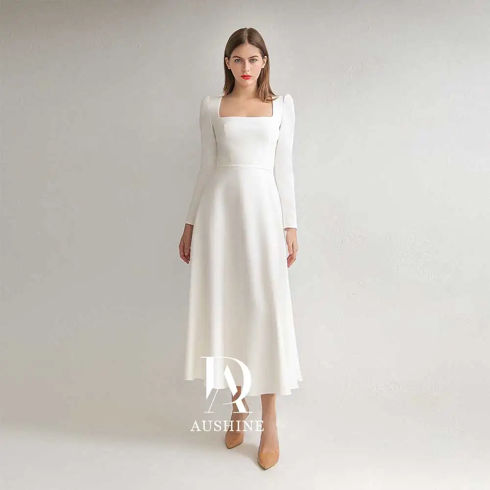 

Aushine Dress Luxury Birthday Evening Dress Ankle Length Full Sleeves Summer Elegant Wedding Party Gowns For Women Arab 2024Fu