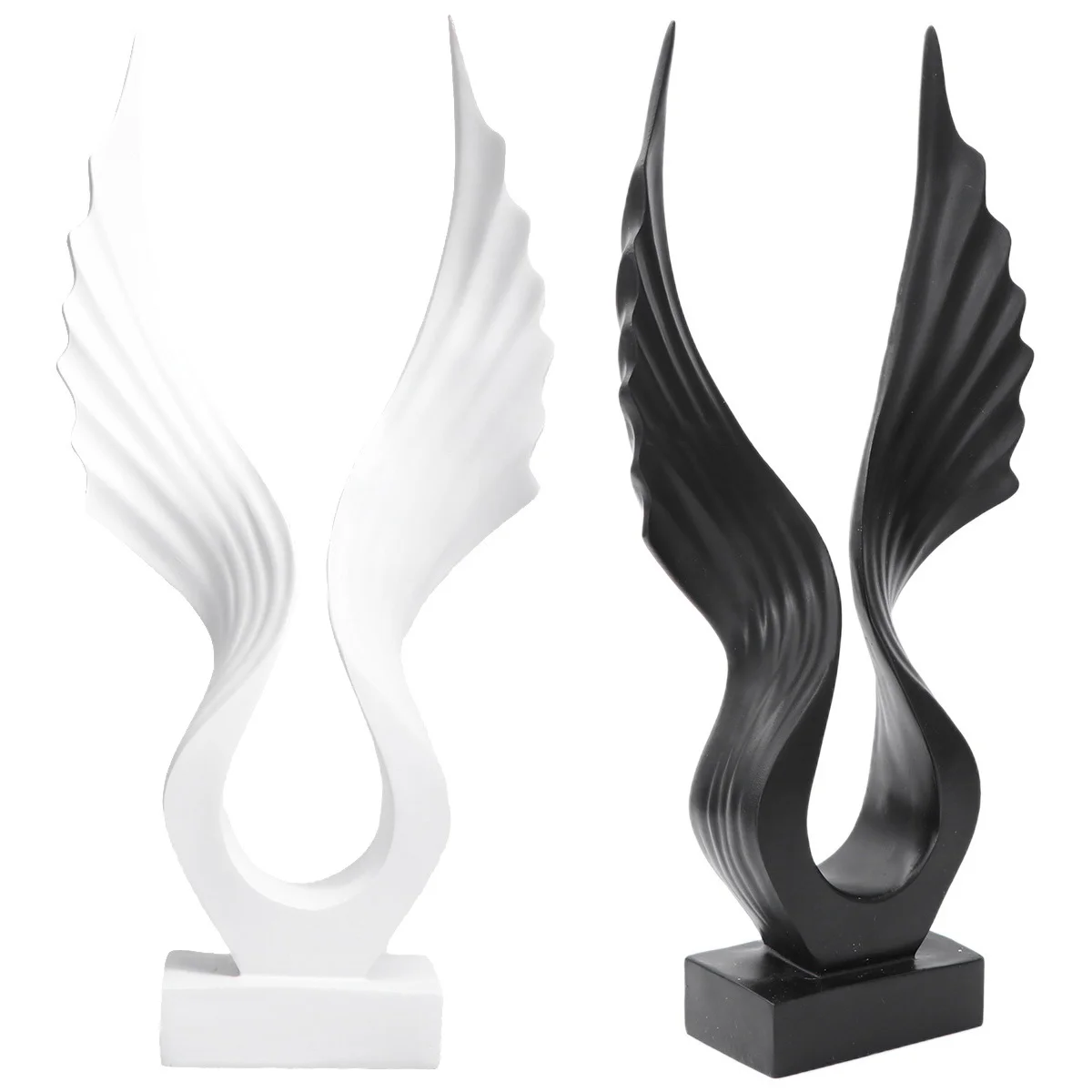 

Angel Wing Ornament Ornaments Statue Resin Sculpture Figurine Tabletop Decor Office