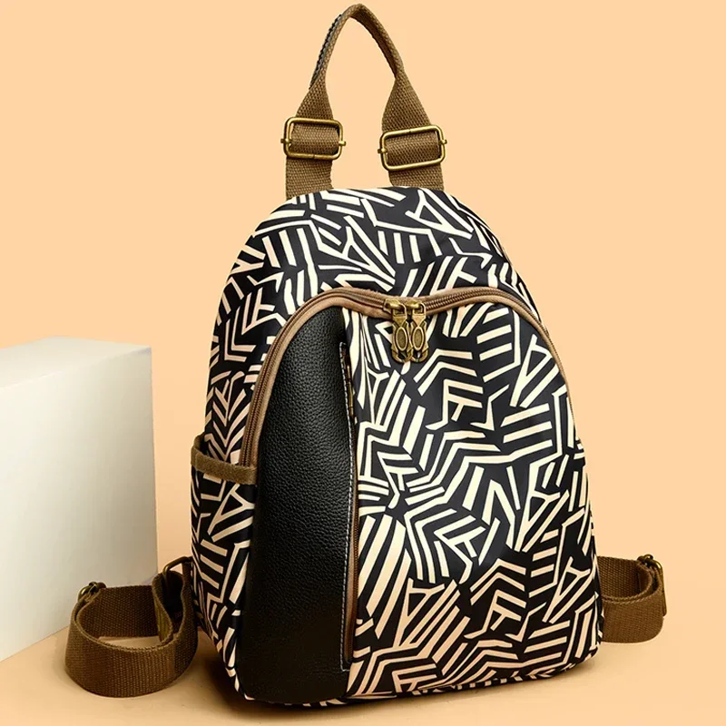 

Модные полосатые дизайнерские женские рюкзаки, роскошный дорожный рюкзак большой вместимости, высококачественная ткань Оксфорд для девочек, Mochilas