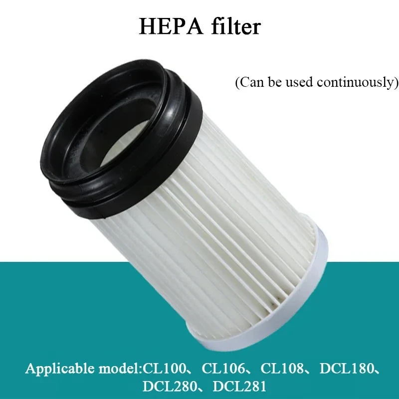 HEPA Filter Element Screen Filtering Device For Makita DCL180 DCL181 DCL280 DCL281 CL106FD CL100/102 Vacuum Cleaner Accessories