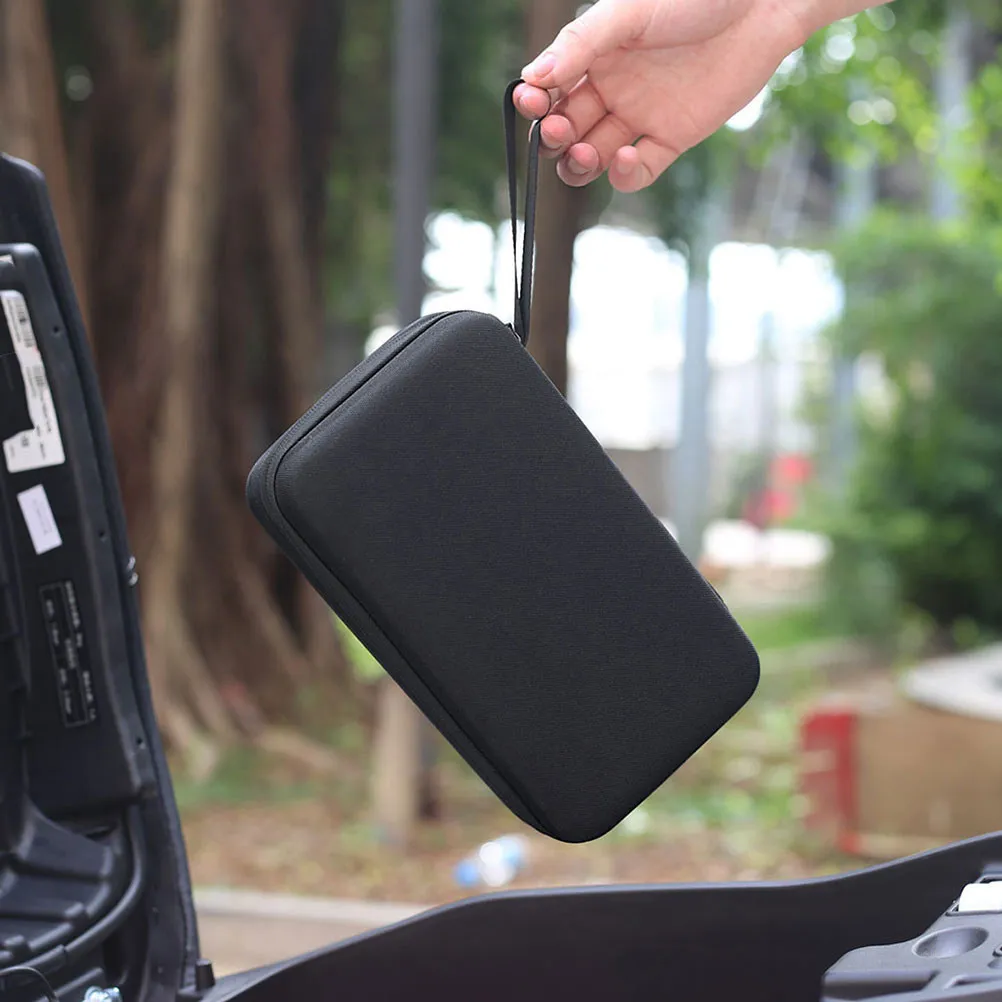 

Electric Bike Charger Storage Bag Hard Shell Shockproof Organizer Pouch Large Capacity Carrying Case for Scooter Motorcycle