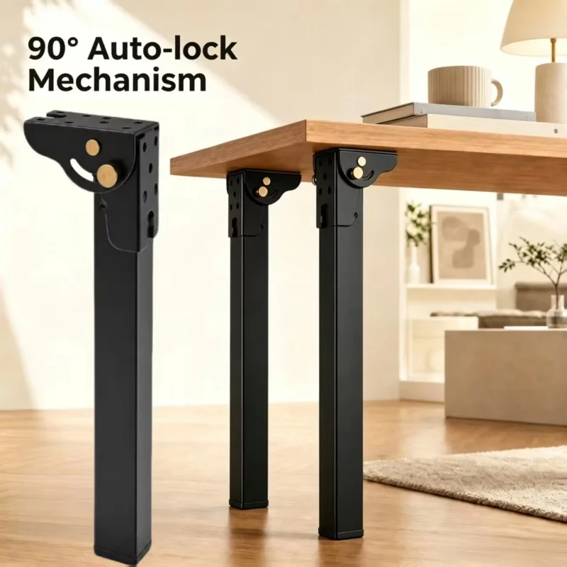 45CM 4 foldable table legs, table leg support legs, table legs, bed frame, and height increasing metal support
