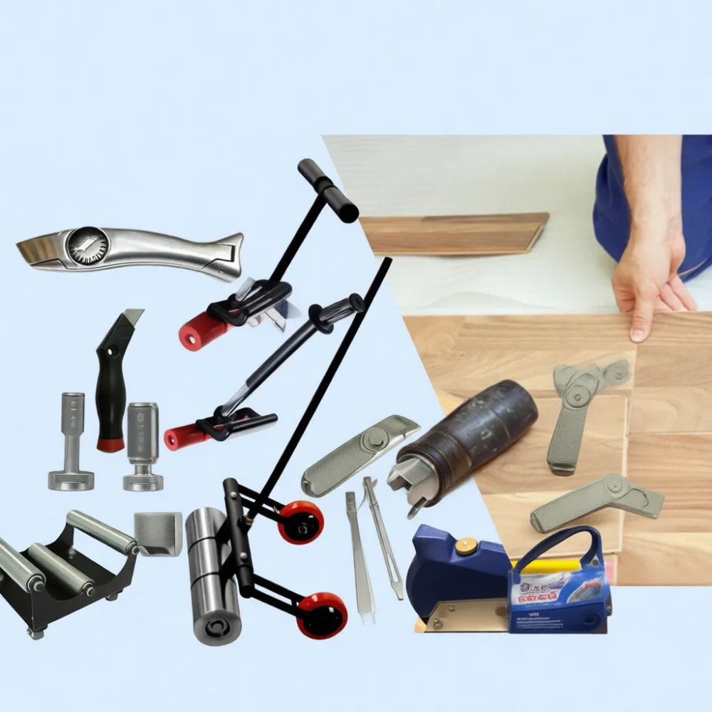 Johnny JN955 Extendable Pressure Roller Wall Floor Dual Purpose Tool Adjustable Seam Smoothing Device Professional Hand Tool