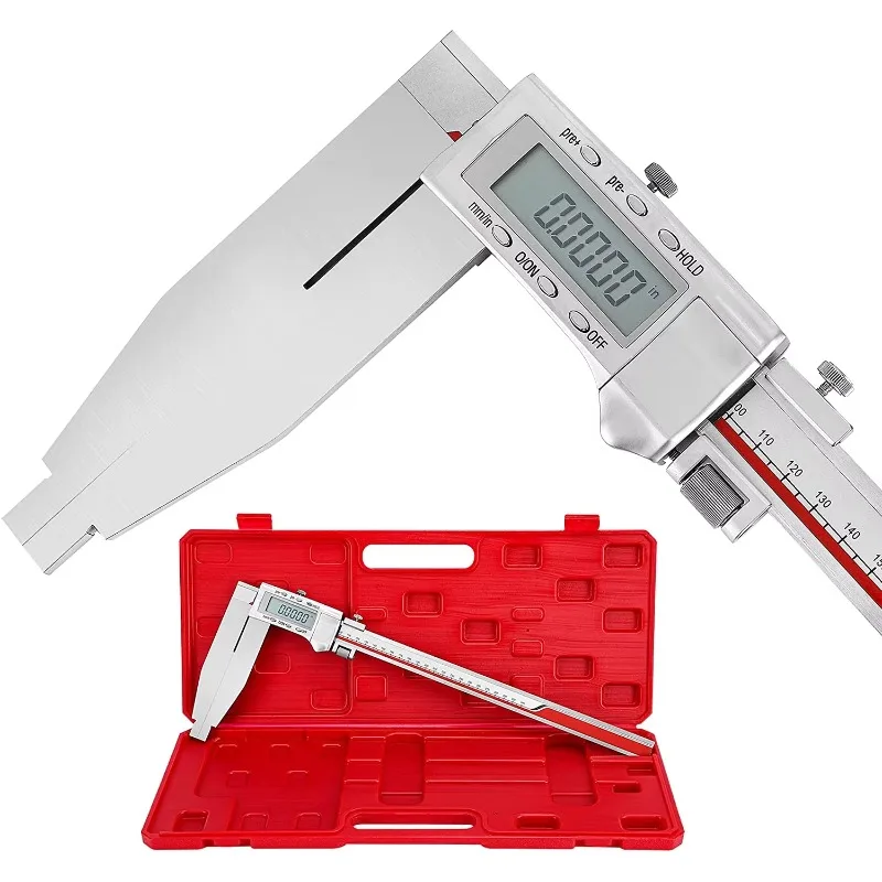 Full metal frame 12 inch heavy duty stainless steel digital caliper long jaw caliper fine measuring tool