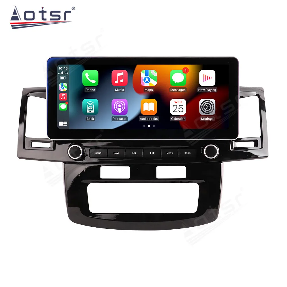 6+256G 10.38 inch HD Screen Android13 For Toyota Fortuner 2015-2021 Automatic Navigation Wireless Carplay Radio Player Head Unit
