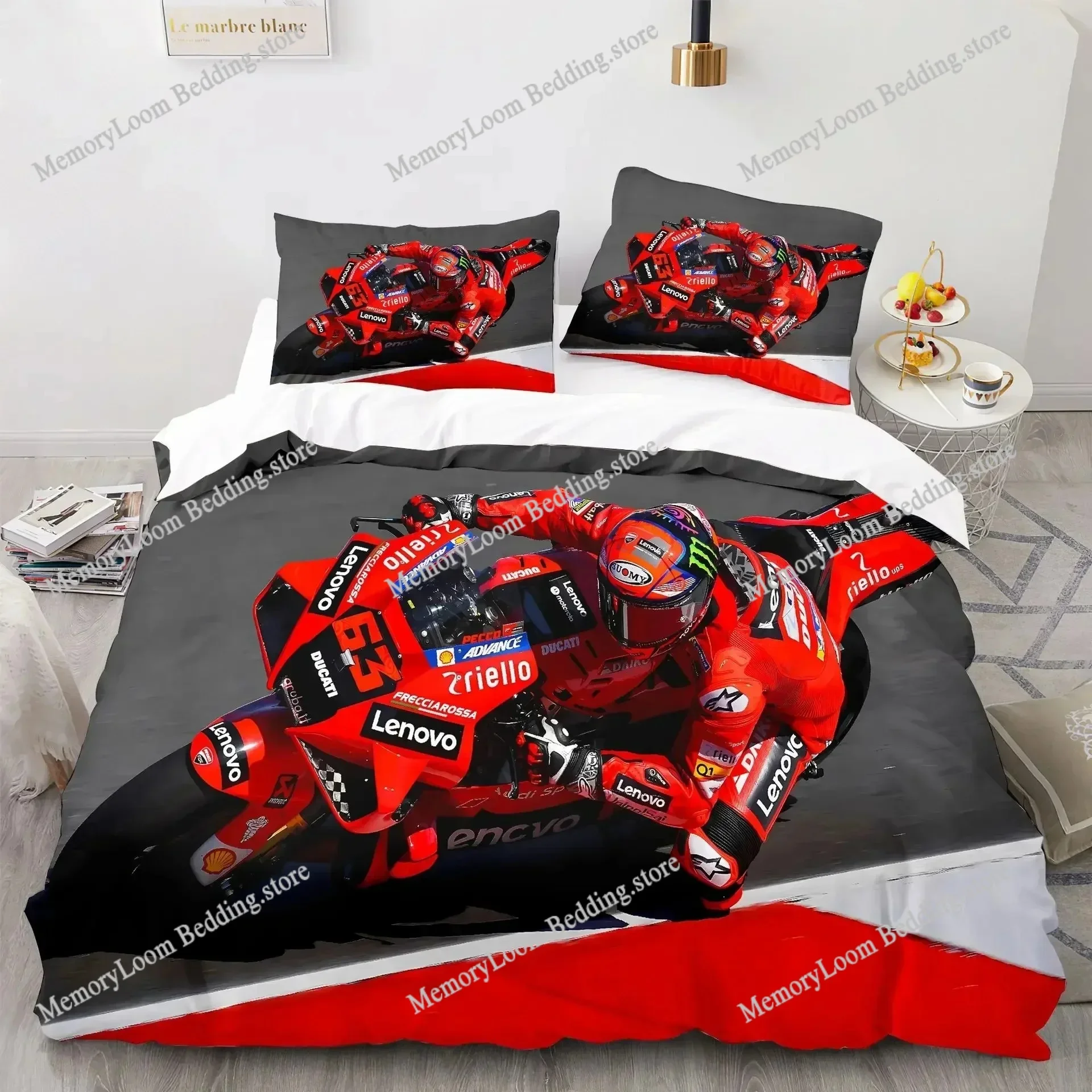 Marquez 93 Bedding Set Duvet Cover Pillowcases Twin Full Queen King Bed Linen 3D Print Marc Marquez 93 Duvet Cover Sets