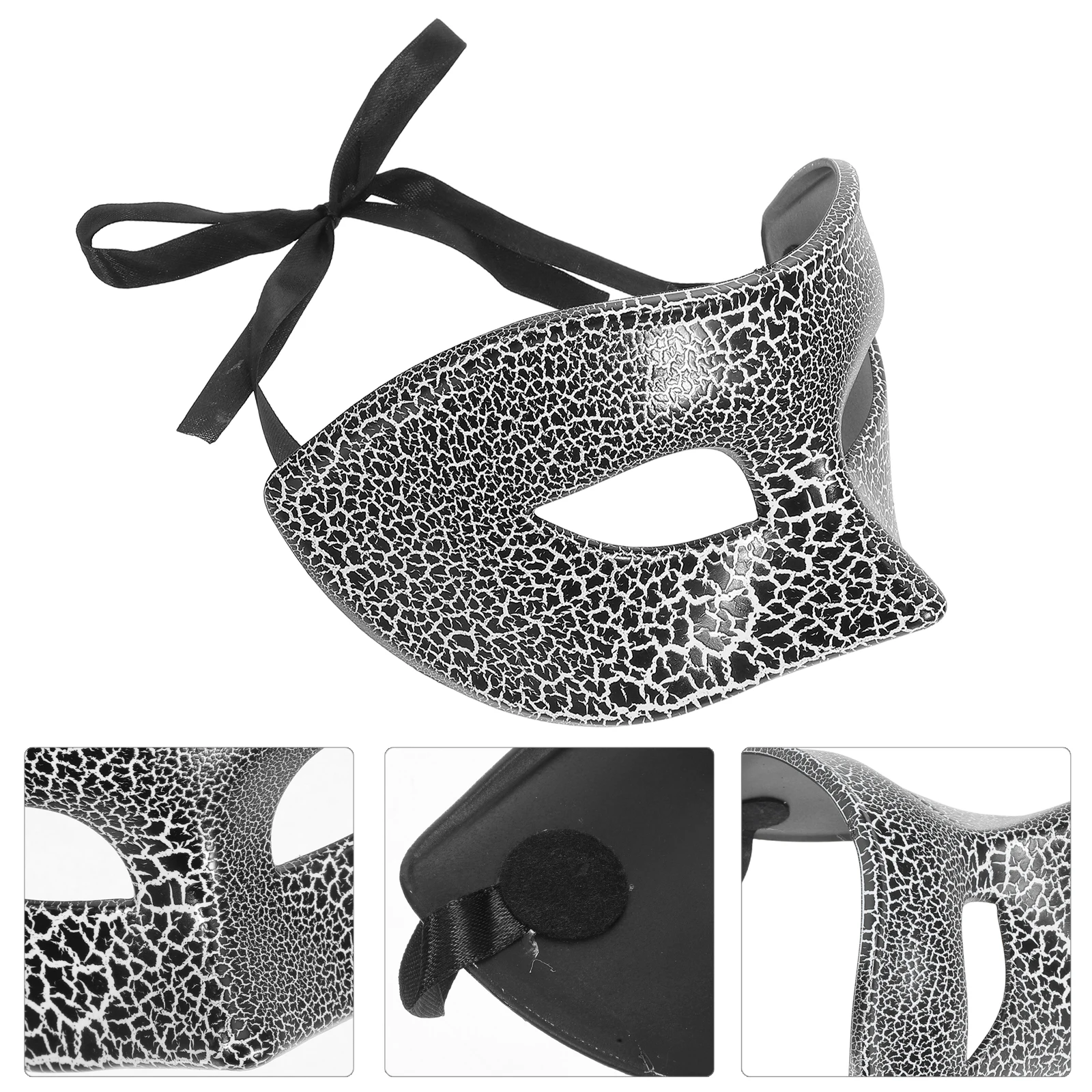 

Horror Mask Halloween Half Face Creepy Masks for Adults Masquerade Costume Party Prop Vintage