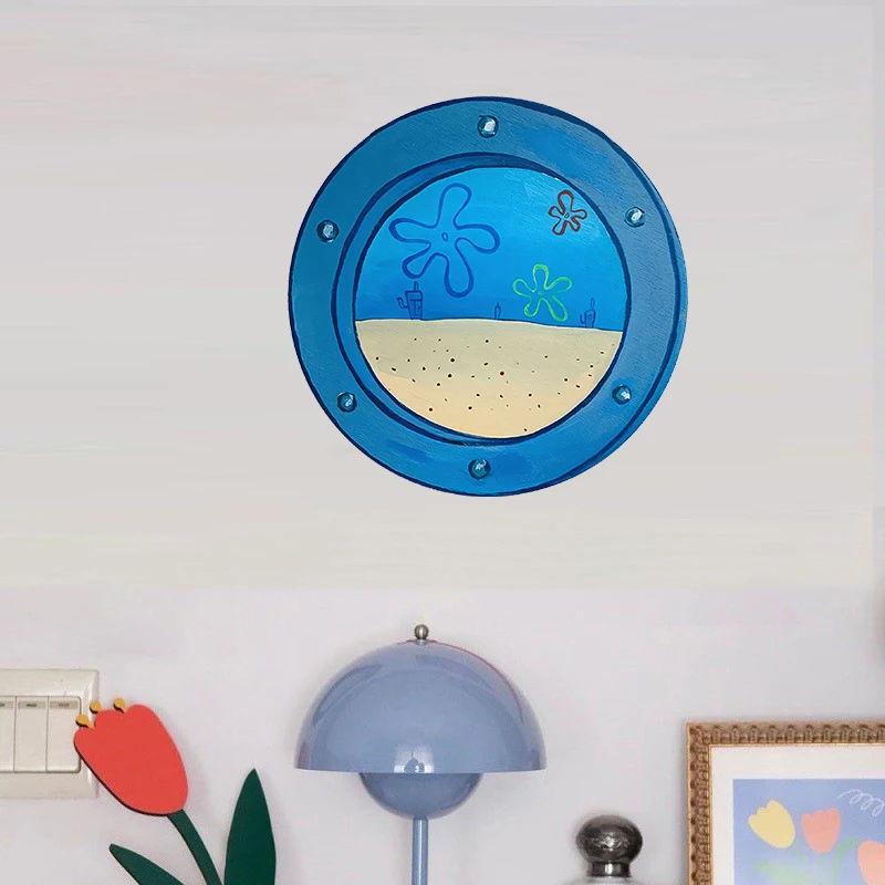 1PCS Kawaii Underwater World Stickers Tentacles Room Decoration Cartoon PVC 3D Stickers 25*25cm